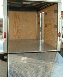 Custom Interior Options ~ E-Track ~ Wall Finishes ~ Lighting ~ Flooring Finishes ~ Wheel Chock Tie Down by LEONARD TRAILERS @ Smokey Mtn Motors (865) 988-5626